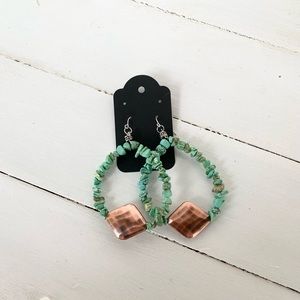 Handmade never worn stone earrings